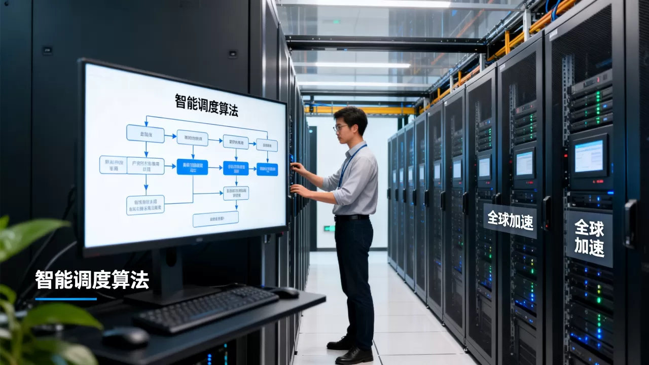 全球加速中智能调度如何实现？智能调度算法原理是什么？