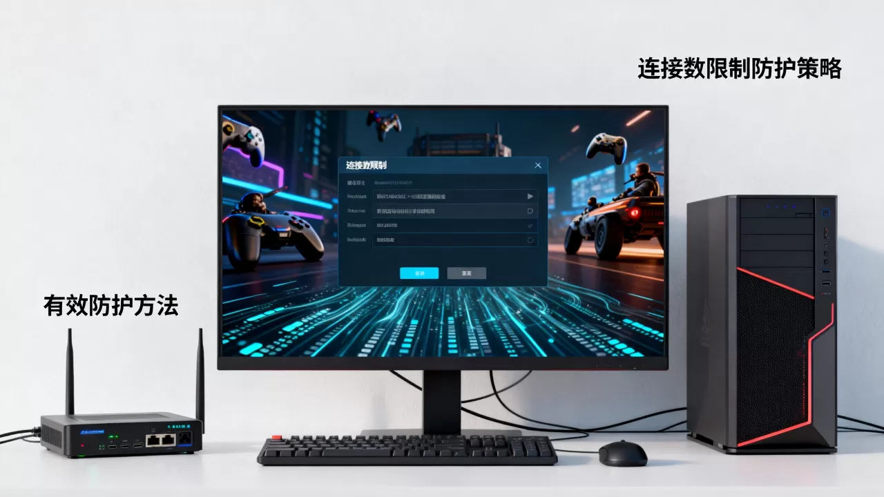 游戏服遭慢速CC时连接数限制防护怎么做？如何有效防护？