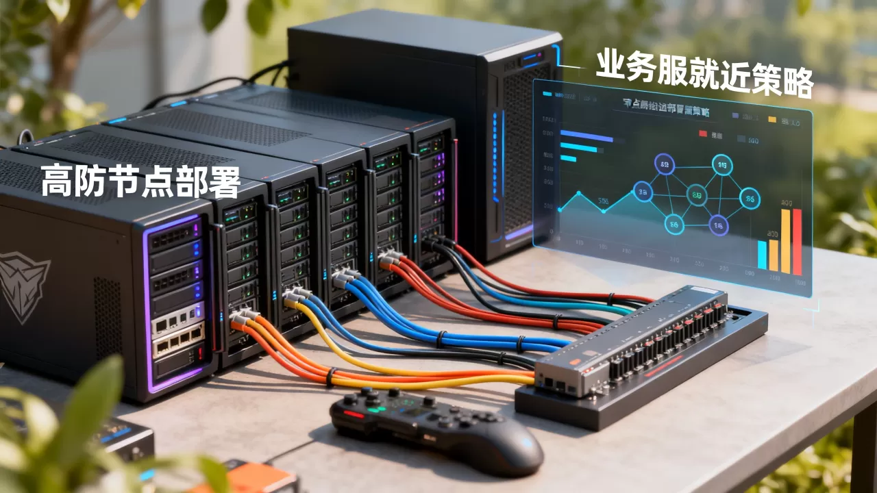 游戏高防节点与业务服就近部署咋考量，怎么选节点