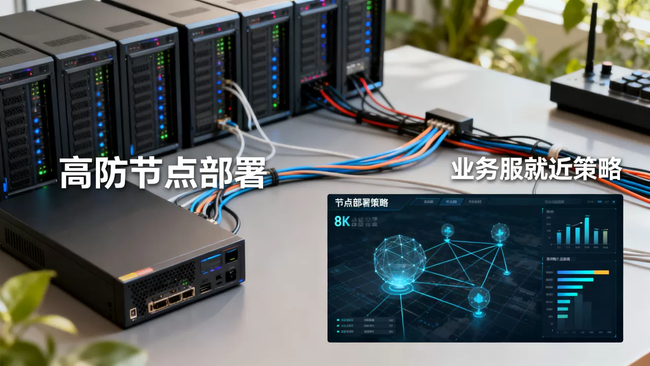 游戏高防节点与业务服就近部署咋考量，怎么选节点