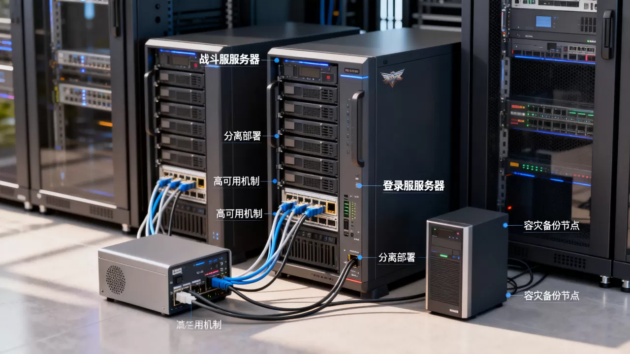战斗服与登录服分离部署有啥容灾价值,游戏服务器高可用怎么实现 战斗服与登录服分离部署有啥容灾价值,游戏服务器高可用怎么实现