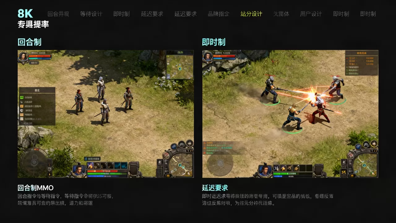 回合制与即时制MMO对延迟要求差别大吗,为何即时制延迟要求更高? 回合制与即时制MMO对延迟要求差别大吗,为何即时制延迟要求更高?