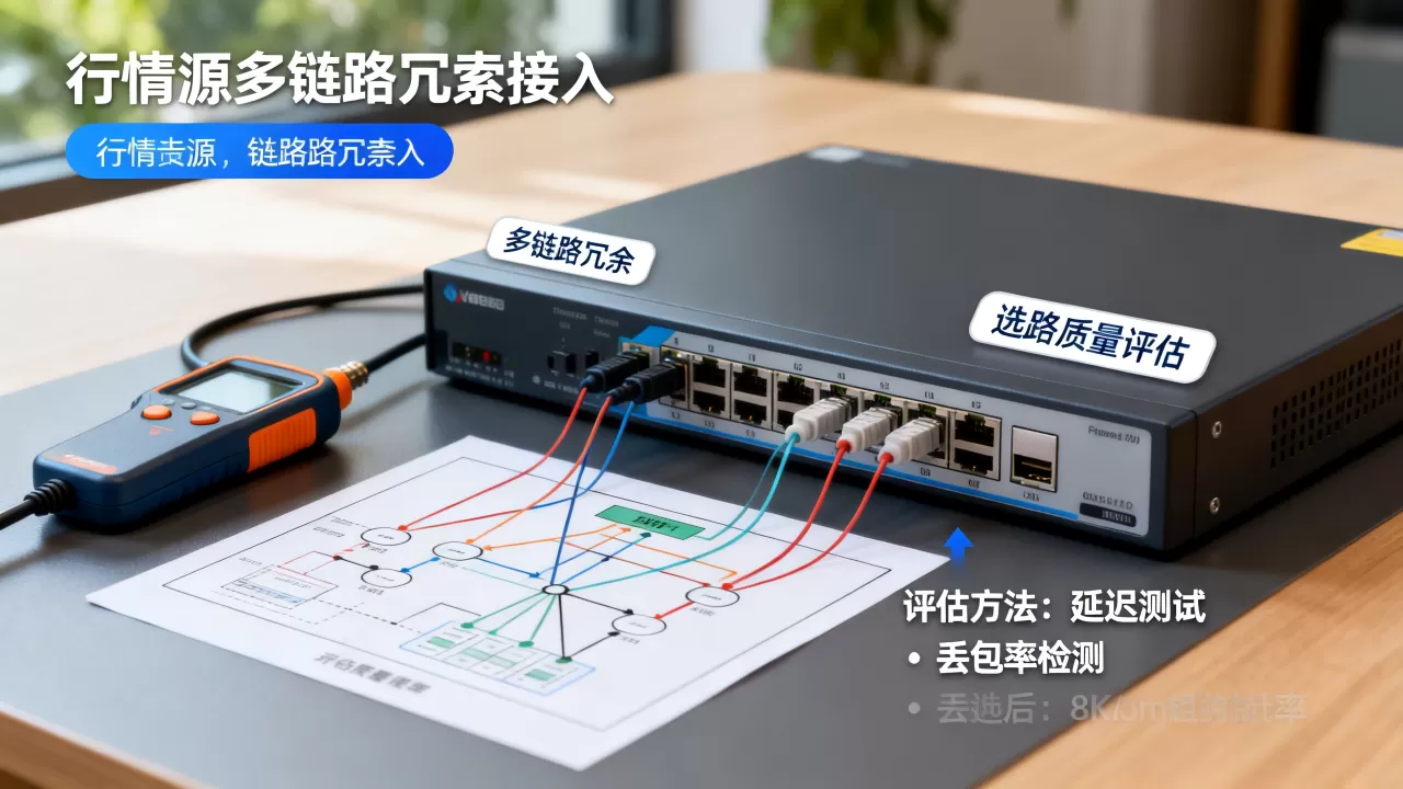 行情源多链路冗余接入的选路质量如何评估？，评估方法有哪些