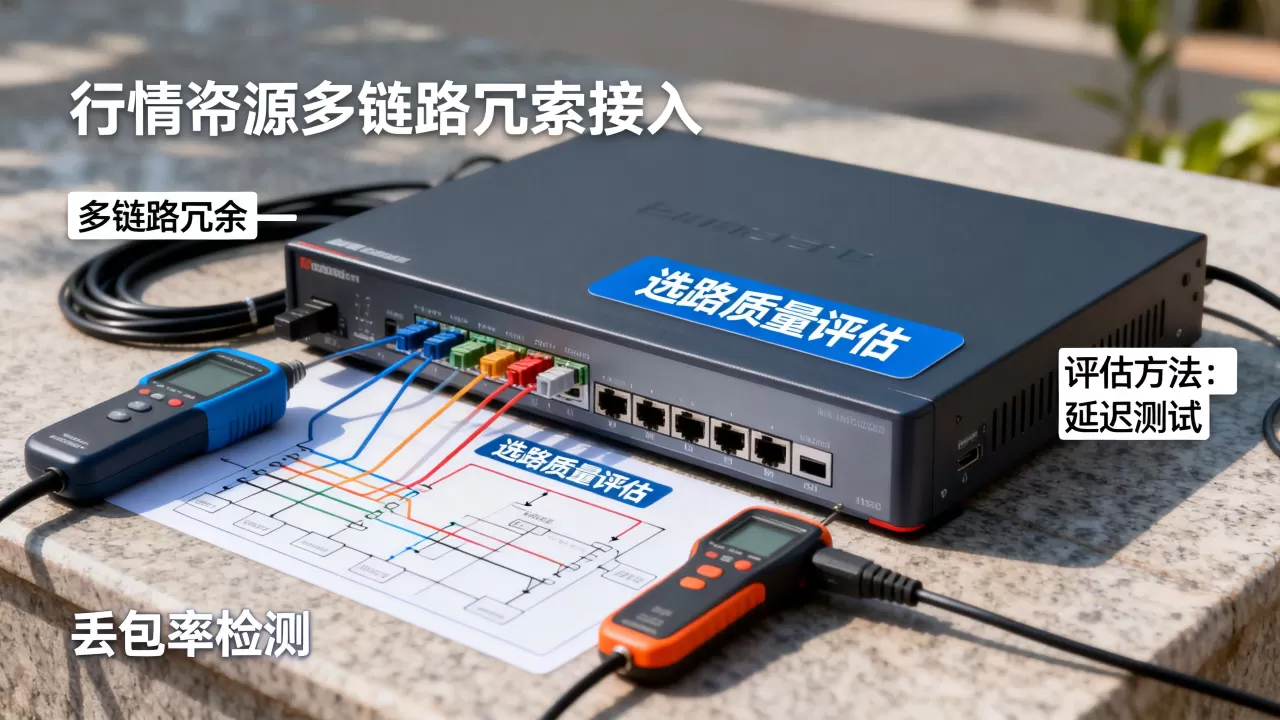 行情源多链路冗余接入的选路质量如何评估？，评估方法有哪些