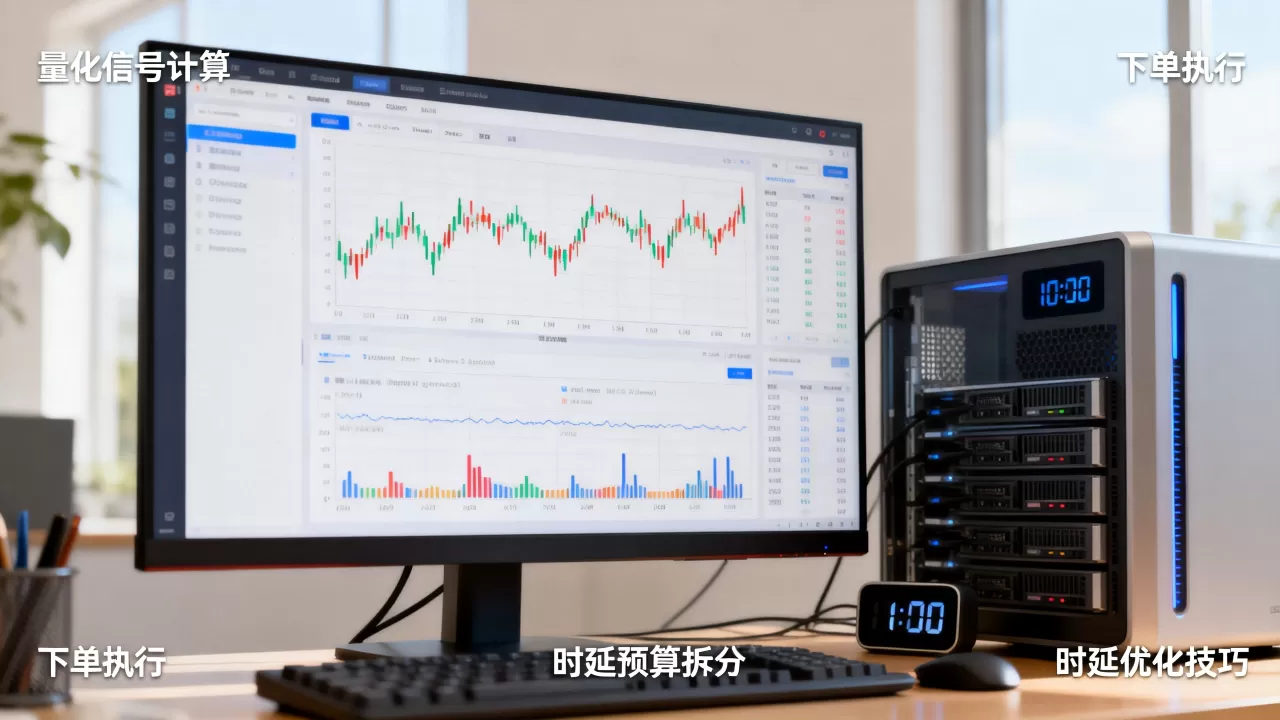 量化信号计算与下单执行的时延预算怎样拆分，时延优化技巧有哪些
