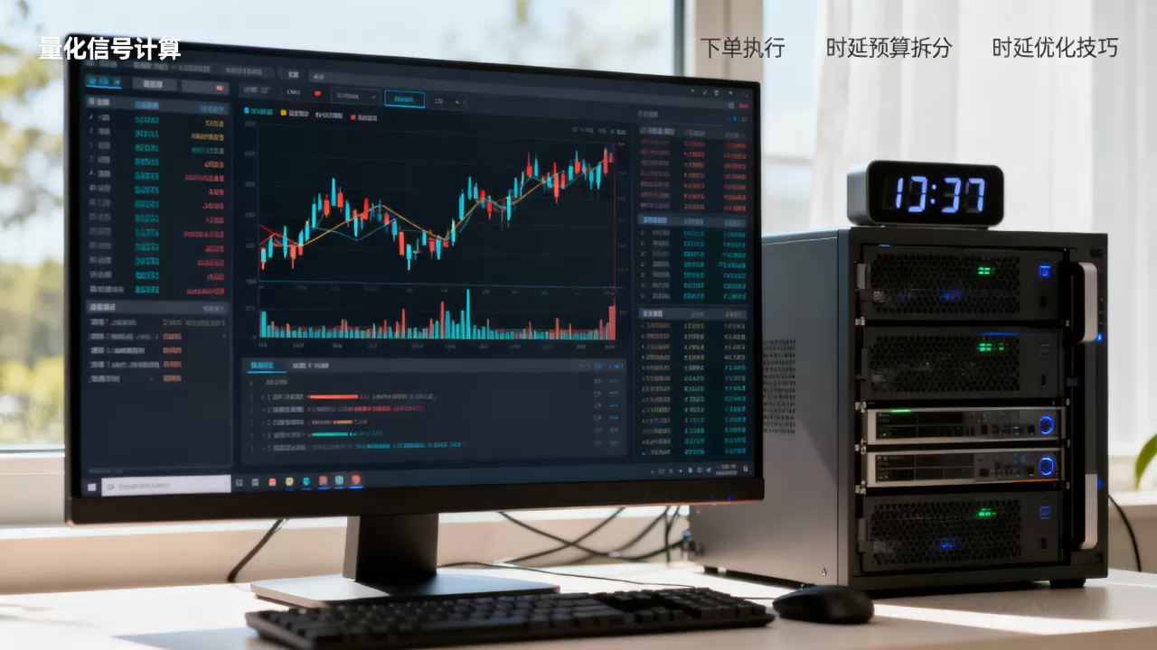 量化信号计算与下单执行的时延预算怎样拆分，时延优化技巧有哪些