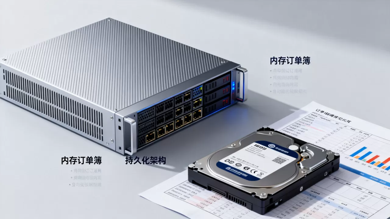 撮合引擎内存订单簿与持久化如何取舍？，订单簿持久化架构方案
