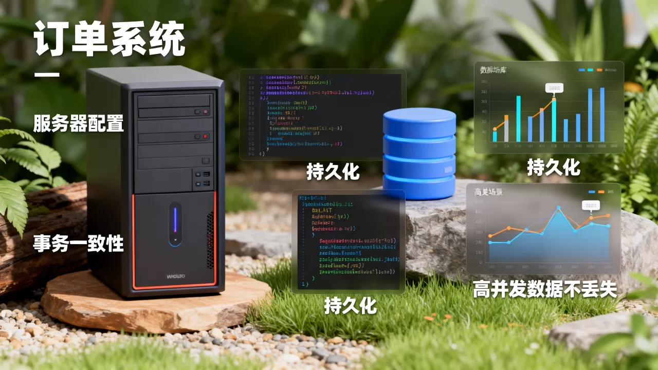 订单系统如何保证事务一致性与持久化,服务器配置要求高吗,高并发下数据不丢失 订单系统如何保证事务一致性与持久化,服务器配置要求高吗,高并发下数据不丢失