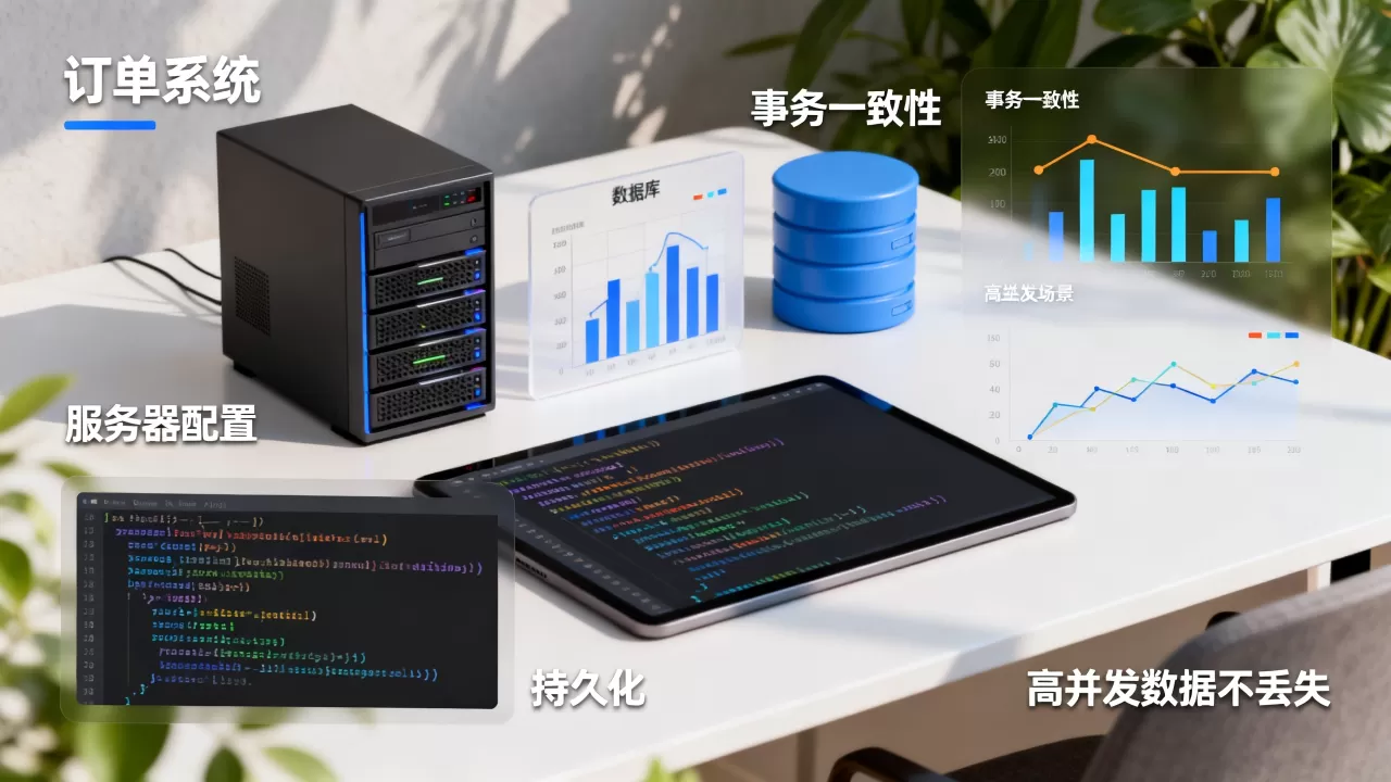 订单系统如何保证事务一致性与持久化,服务器配置要求高吗,高并发下数据不丢失 订单系统如何保证事务一致性与持久化,服务器配置要求高吗,高并发下数据不丢失