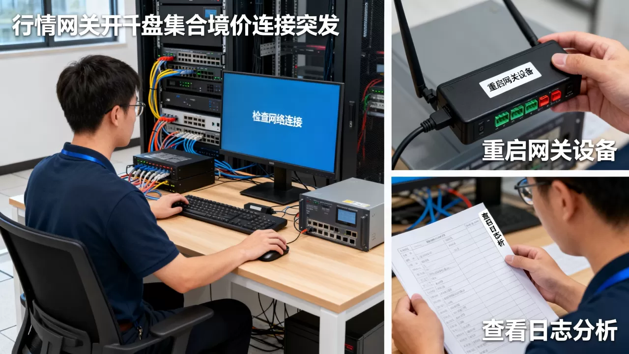 行情网关开盘集合竞价突发连接如何处理,连接超时怎么办? 行情网关开盘集合竞价突发连接如何处理,连接超时怎么办?