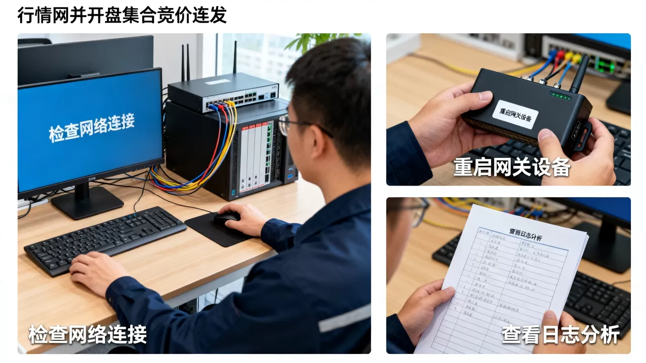 行情网关开盘集合竞价突发连接如何处理,连接超时怎么办? 行情网关开盘集合竞价突发连接如何处理,连接超时怎么办?