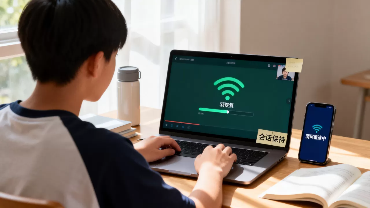 直播课弱网重连后会话如何保持?学生端断线重连会丢失课堂进度吗? 直播课弱网重连后会话如何保持?学生端断线重连会丢失课堂进度吗?
