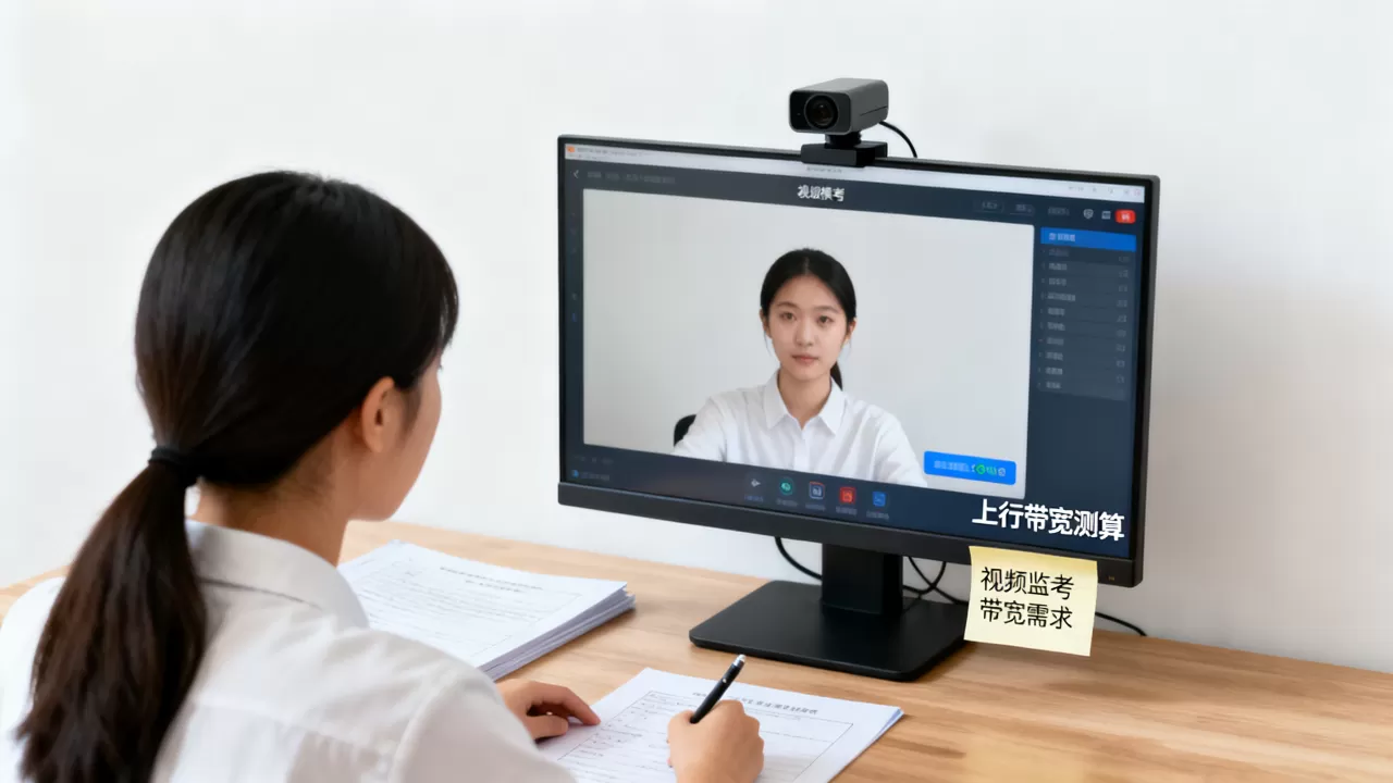 考试季线上模考视频监考的上行带宽怎么测算?,线上考试需要多少带宽 考试季线上模考视频监考的上行带宽怎么测算?,线上考试需要多少带宽
