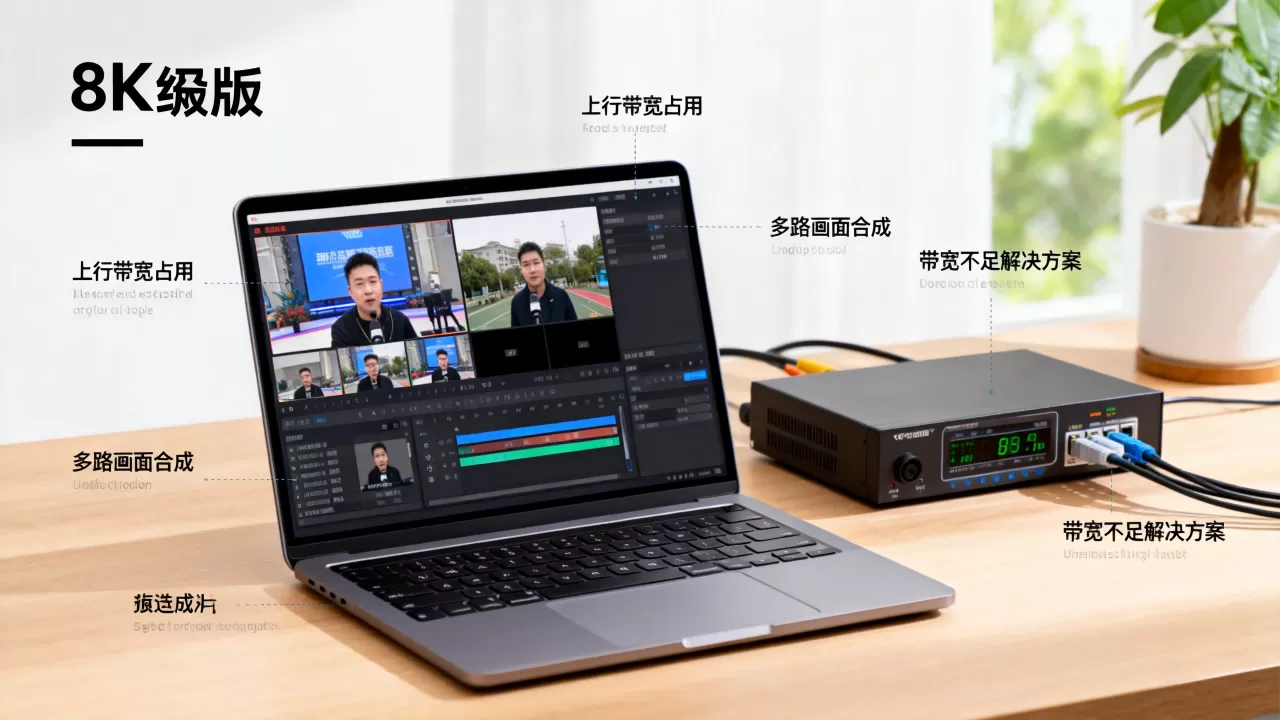 直播课多路画面合成会占用多少上行带宽?上行带宽不够怎么办 直播课多路画面合成会占用多少上行带宽?上行带宽不够怎么办