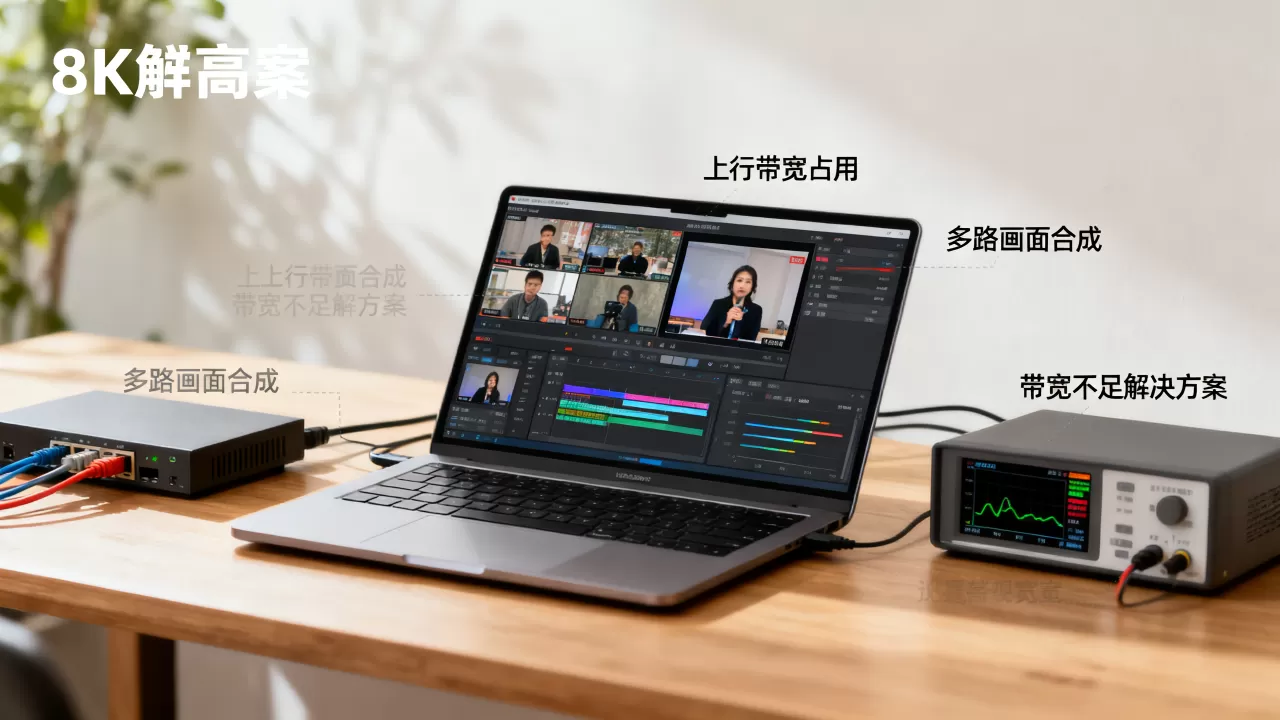 直播课多路画面合成会占用多少上行带宽?上行带宽不够怎么办 直播课多路画面合成会占用多少上行带宽?上行带宽不够怎么办