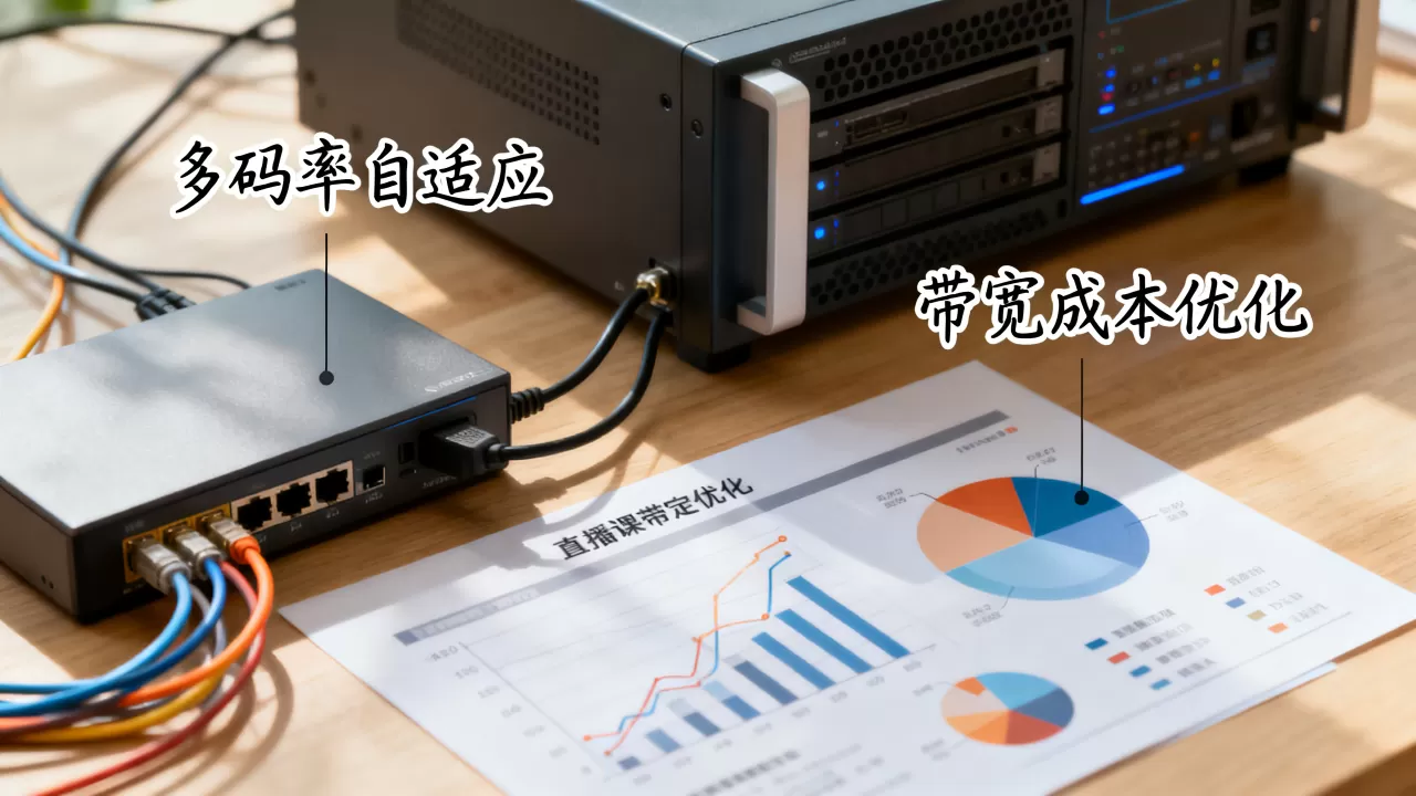 如何压降直播课多码率自适应带宽成本？直播带宽省钱妙招
