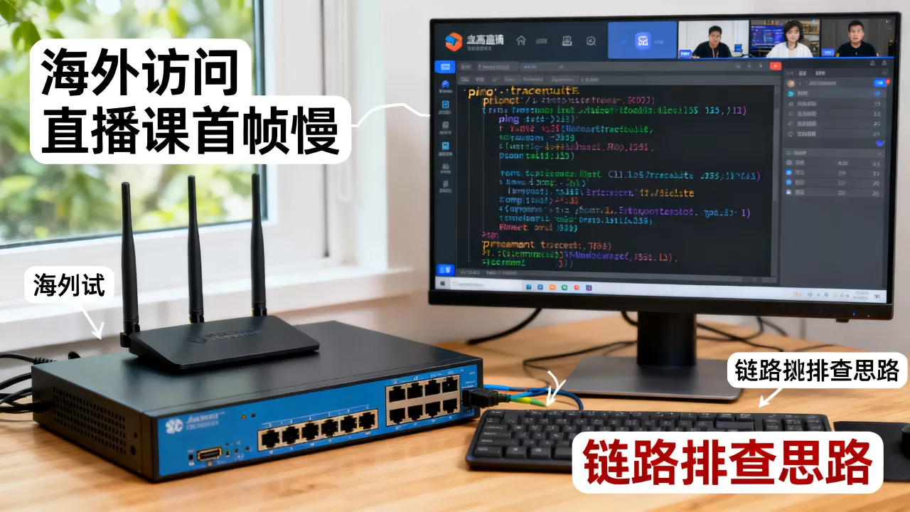 海外访问直播课首帧慢怎么办，直播课首帧慢的链路排查思路