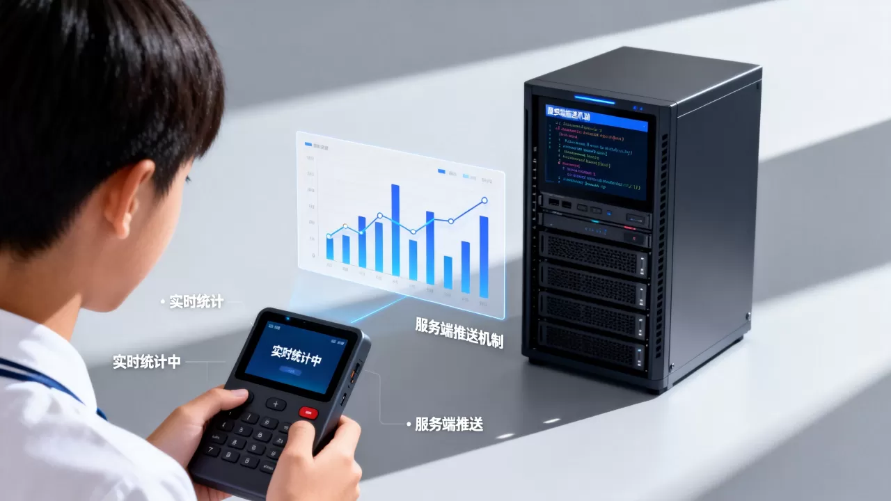 大班课答题器实时统计怎么实现，服务端推送机制是什么