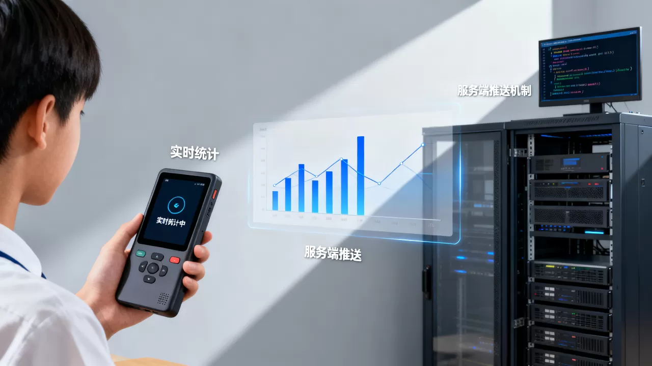 大班课答题器实时统计怎么实现，服务端推送机制是什么