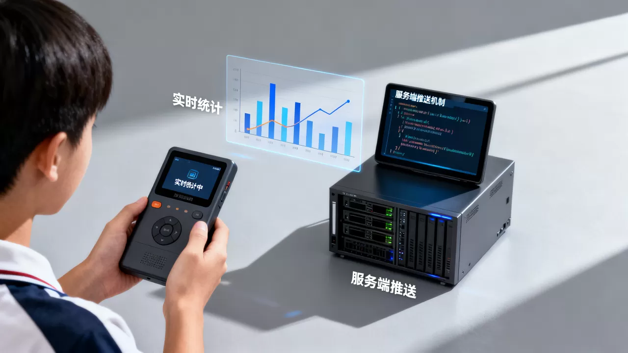 大班课答题器实时统计怎么实现，服务端推送机制是什么