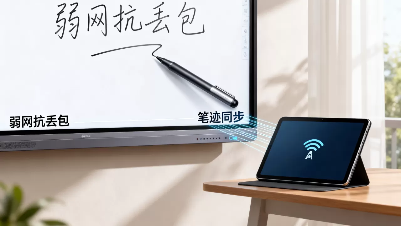 互动白板笔迹同步弱网抗丢包怎么解决,弱网下笔迹不同步怎么办 互动白板笔迹同步弱网抗丢包怎么解决,弱网下笔迹不同步怎么办