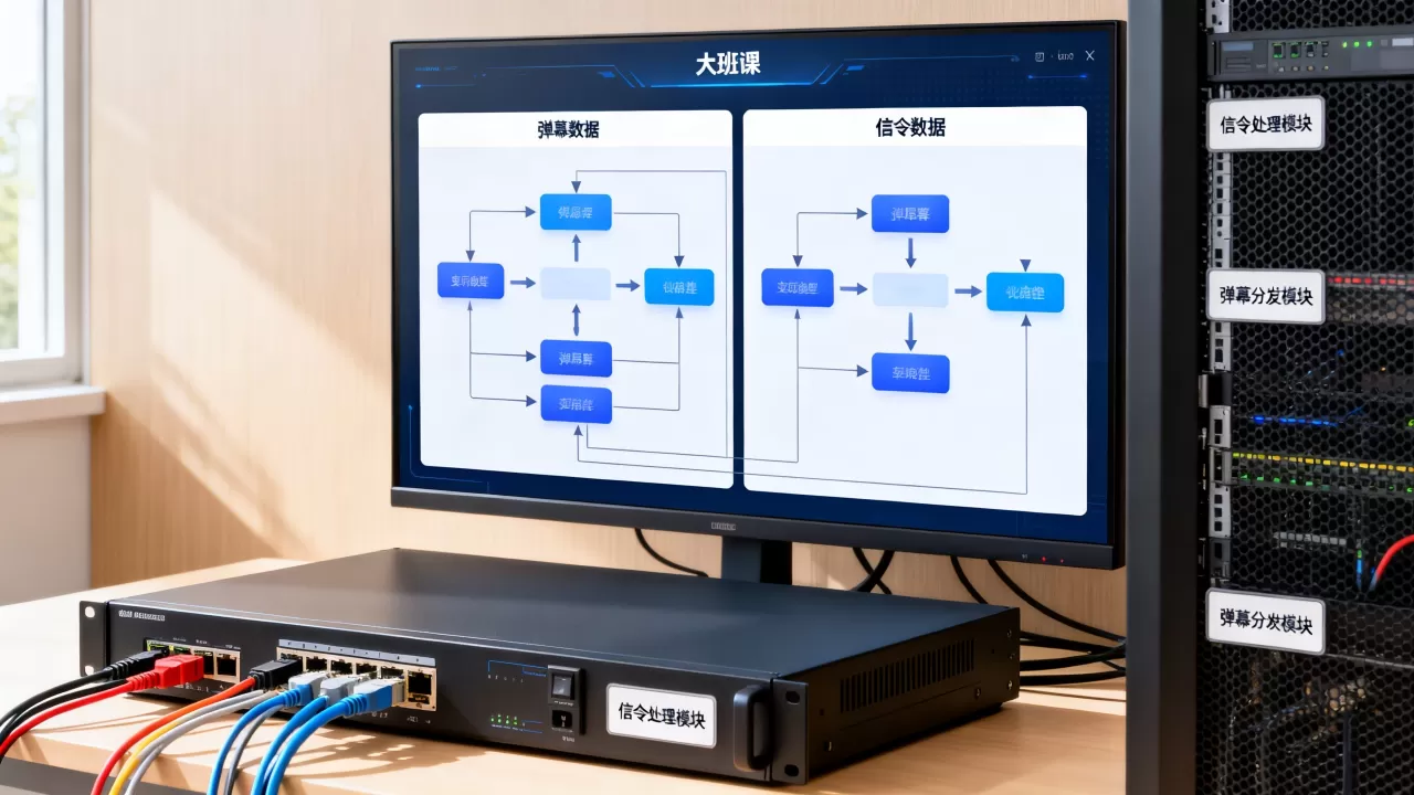 大班课超大规模同屏时弹幕与信令怎么拆分？，大班课弹幕信令拆分方案