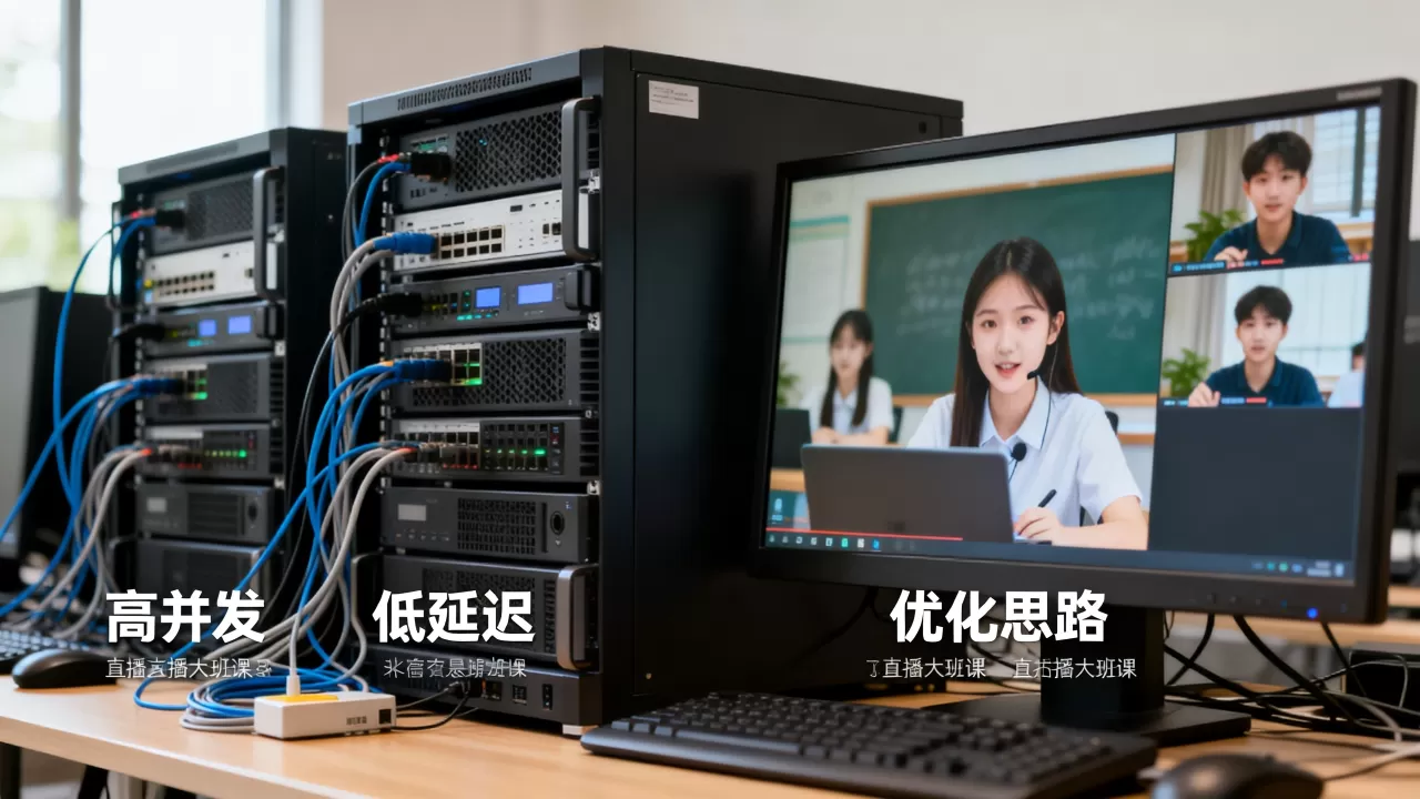 直播大班课高并发场景下的低延迟优化思路