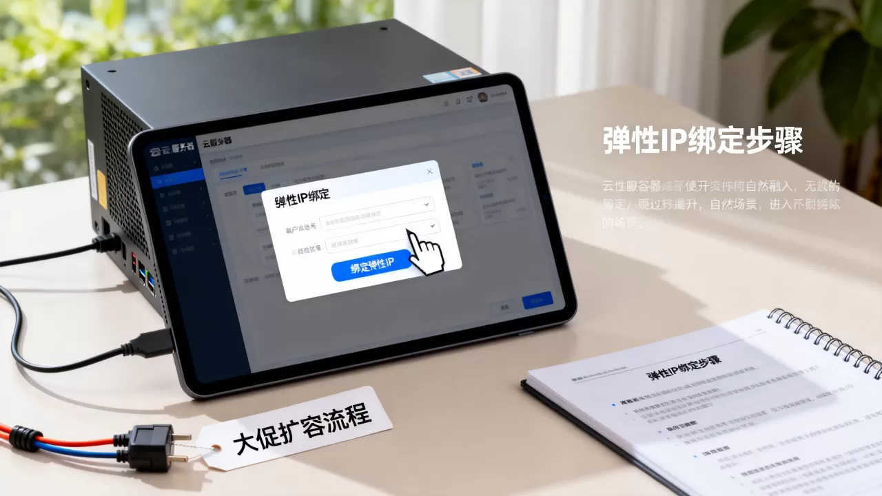 弹性IP在大促扩容时如何快速绑定提升效率？长尾疑问词，云服务器弹性IP绑定教程