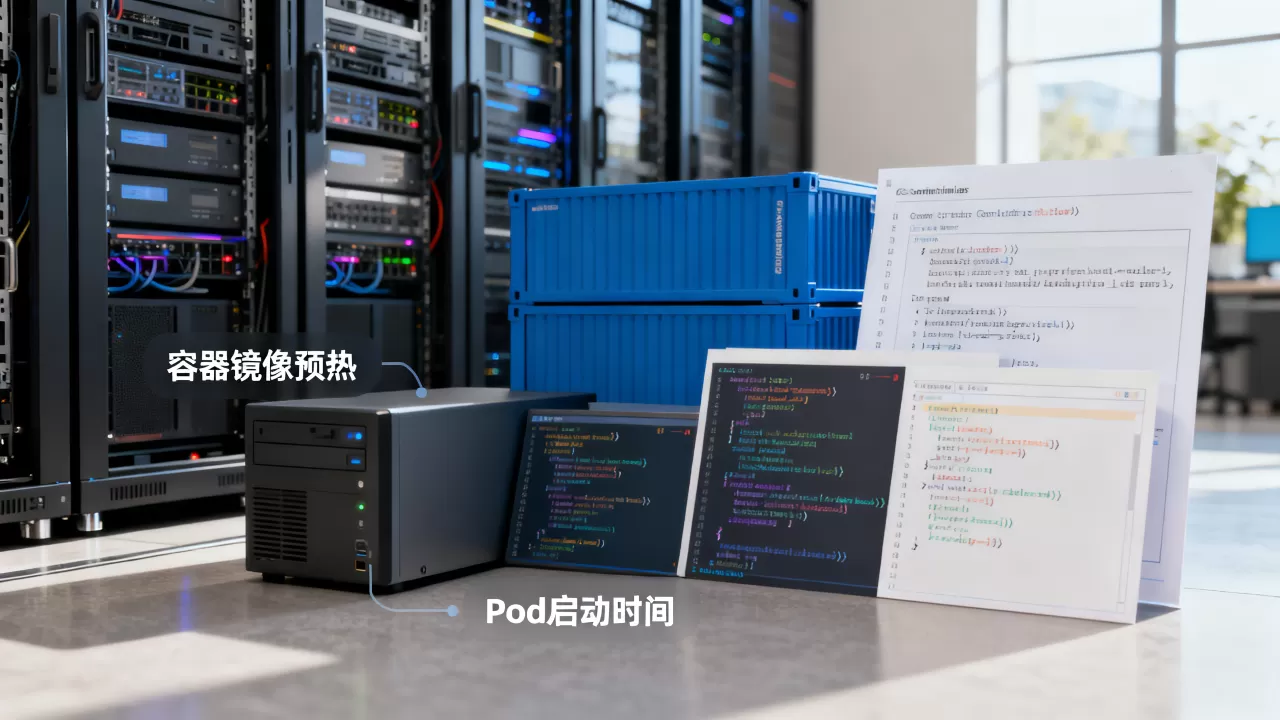 容器镜像预热对扩容速度有何影响？如何加快Pod启动时间