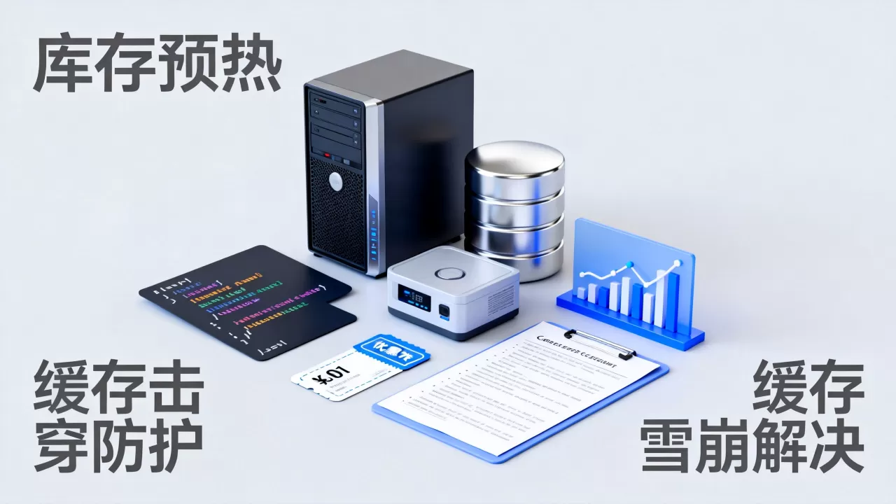 优惠券秒杀怎么做库存预热与缓存击穿防护?,高并发秒杀缓存雪崩如何解决 优惠券秒杀怎么做库存预热与缓存击穿防护?,高并发秒杀缓存雪崩如何解决