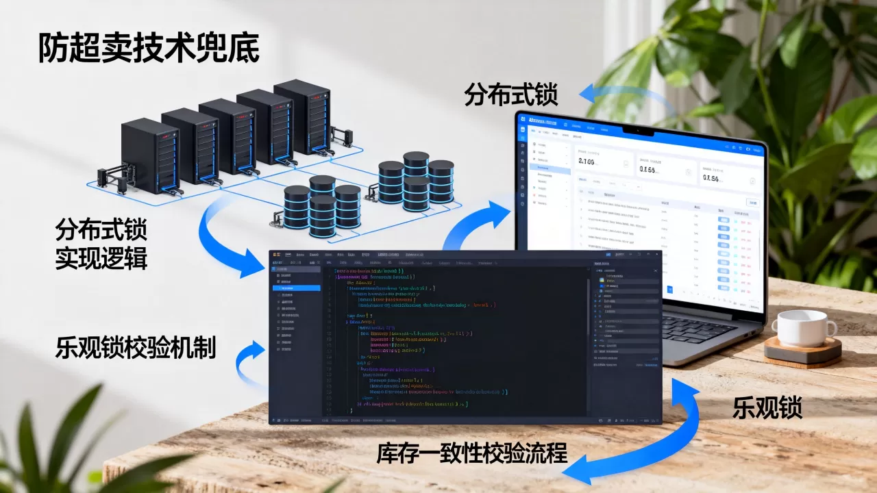 防超卖的库存一致性靠哪些技术兜底,分布式锁和乐观锁怎么实现 防超卖的库存一致性靠哪些技术兜底,分布式锁和乐观锁怎么实现