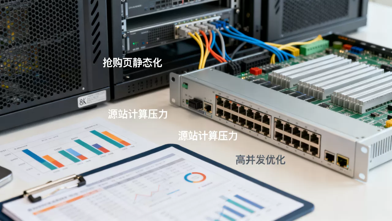 抢购页静态化能减轻多少源站计算压力?高并发时如何优化服务器性能 抢购页静态化能减轻多少源站计算压力?高并发时如何优化服务器性能