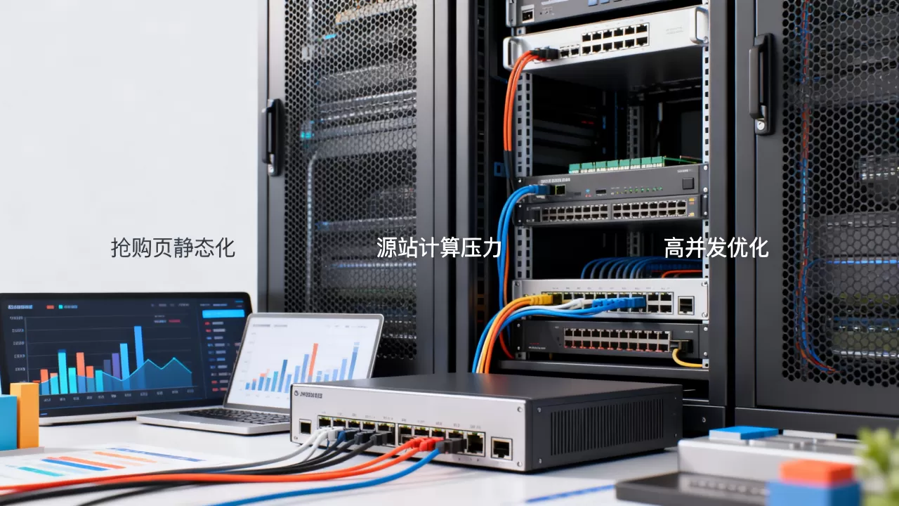 抢购页静态化能减轻多少源站计算压力?高并发时如何优化服务器性能 抢购页静态化能减轻多少源站计算压力?高并发时如何优化服务器性能