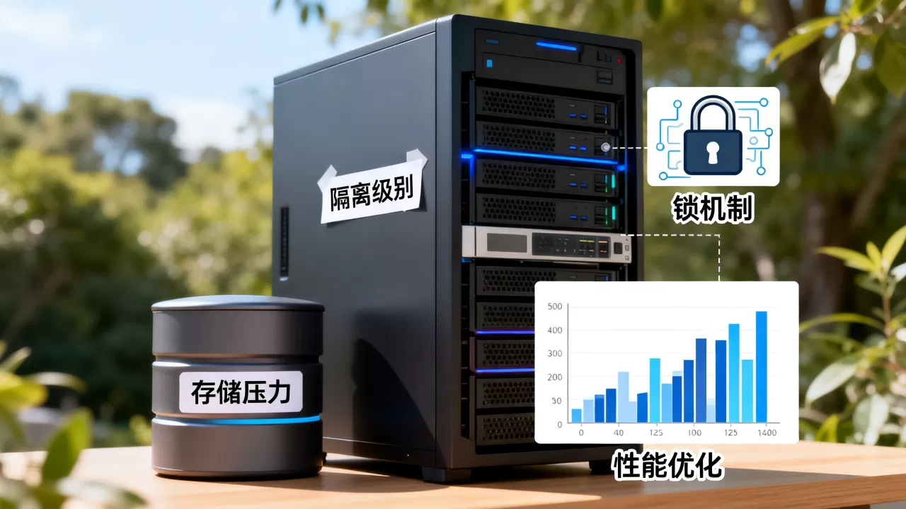 在线事务的隔离级别选择会影响锁与存储压力吗,数据库性能优化 在线事务的隔离级别选择会影响锁与存储压力吗,数据库性能优化