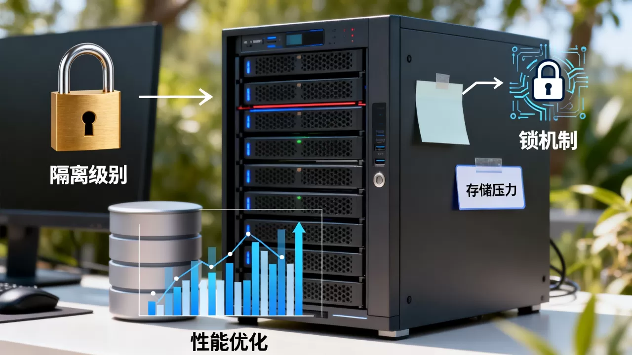 在线事务的隔离级别选择会影响锁与存储压力吗,数据库性能优化 在线事务的隔离级别选择会影响锁与存储压力吗,数据库性能优化