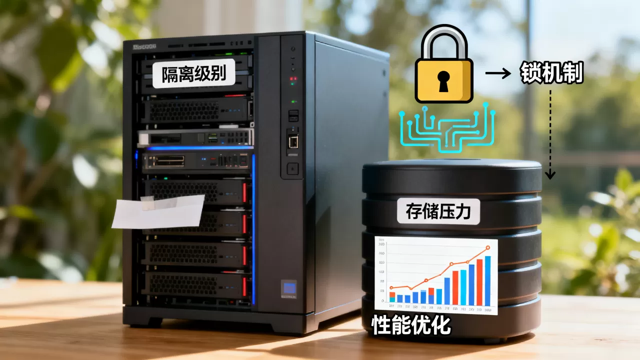 在线事务的隔离级别选择会影响锁与存储压力吗,数据库性能优化 在线事务的隔离级别选择会影响锁与存储压力吗,数据库性能优化