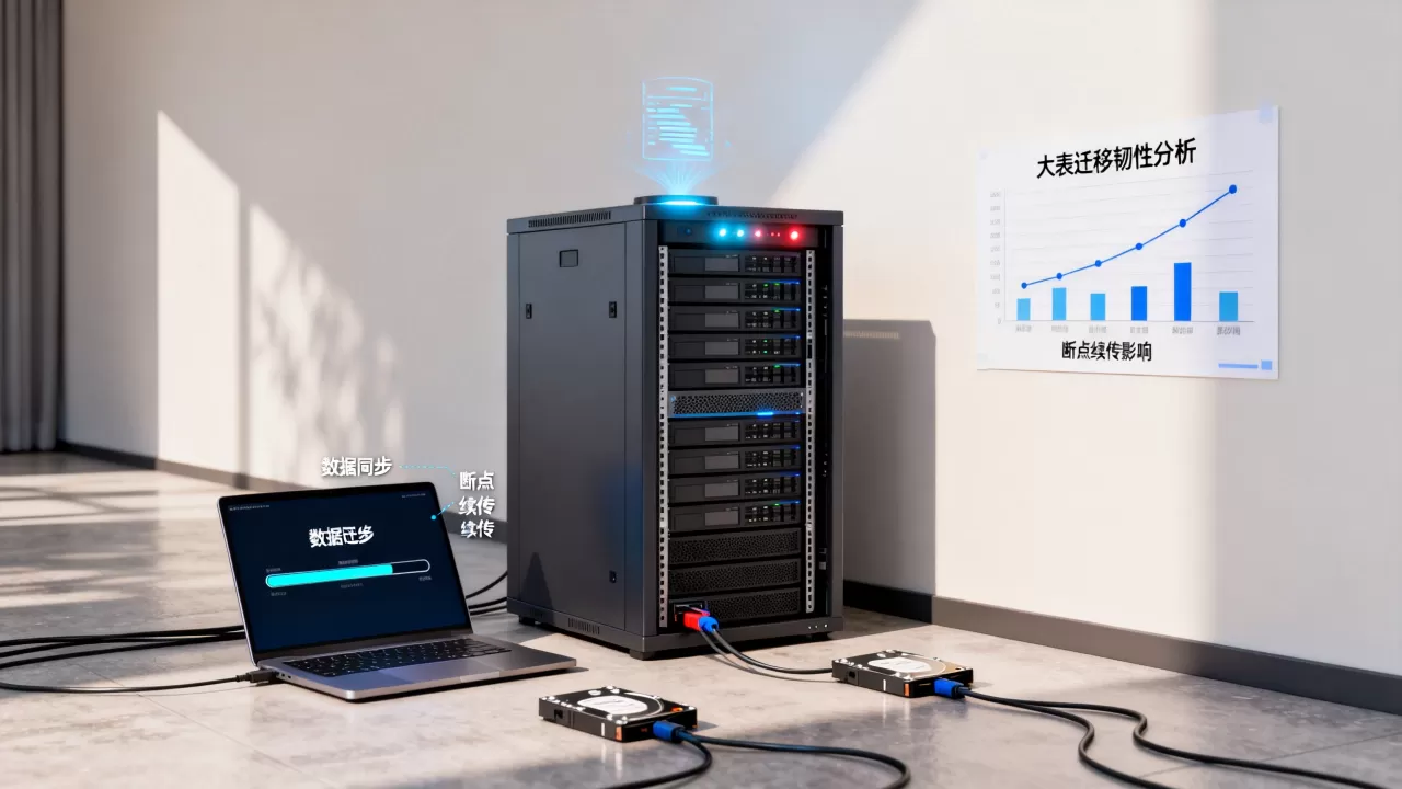 数据同步的断点续传能力如何影响大表迁移的韧性?断点续传对大表迁移有什么影响? 数据同步的断点续传能力如何影响大表迁移的韧性?断点续传对大表迁移有什么影响?