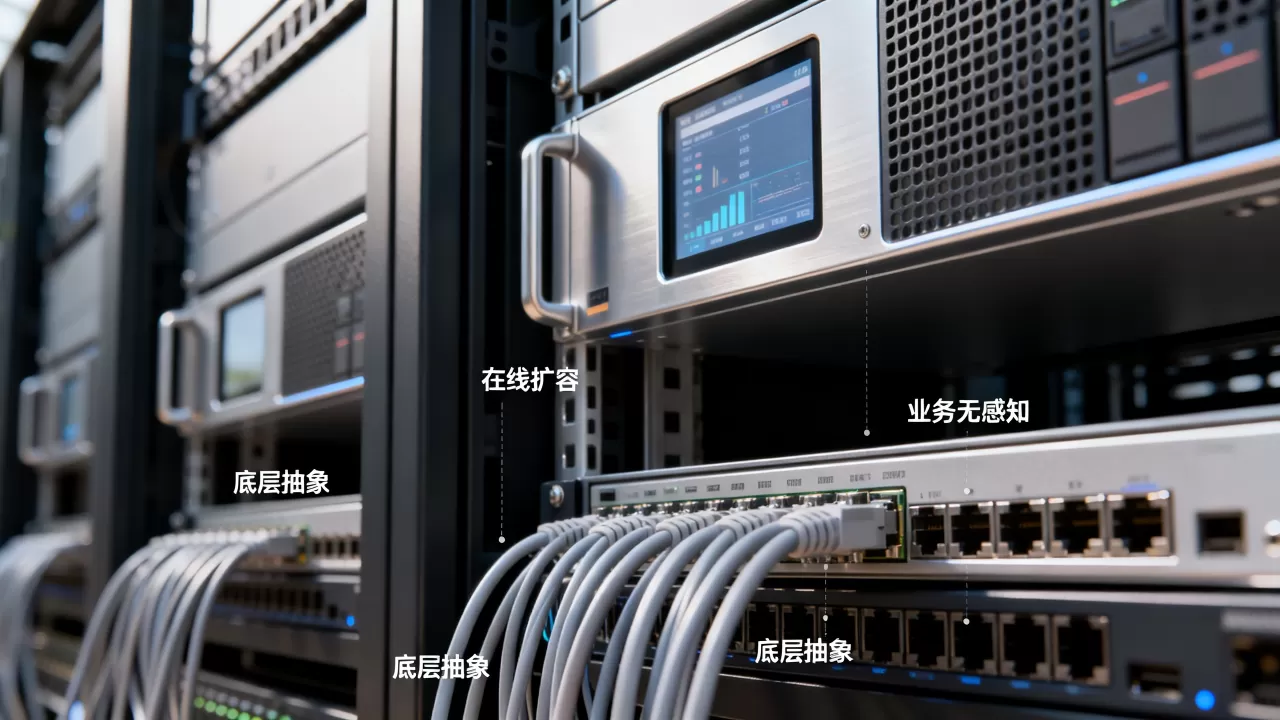 在线扩容存储卷时业务无感知依赖什么,什么是底层抽象? 在线扩容存储卷时业务无感知依赖什么,什么是底层抽象?