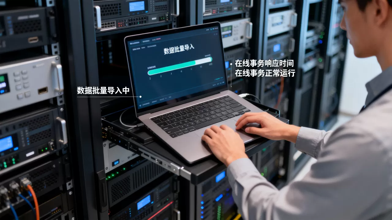 批量导入期间如何避免影响在线事务的响应时间,批量导入数据时怎样保证业务不卡顿? 批量导入期间如何避免影响在线事务的响应时间,批量导入数据时怎样保证业务不卡顿?