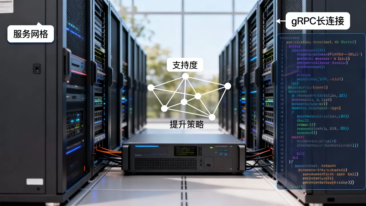 服务网格对gRPC长连接调用的支持度怎么样，如何提升？