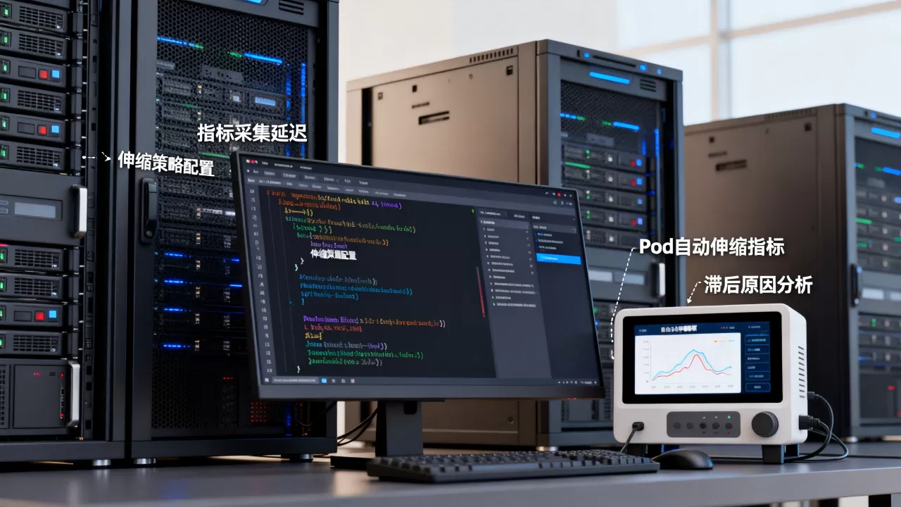 水平Pod自动伸缩指标滞后是什么原因，如何解决？