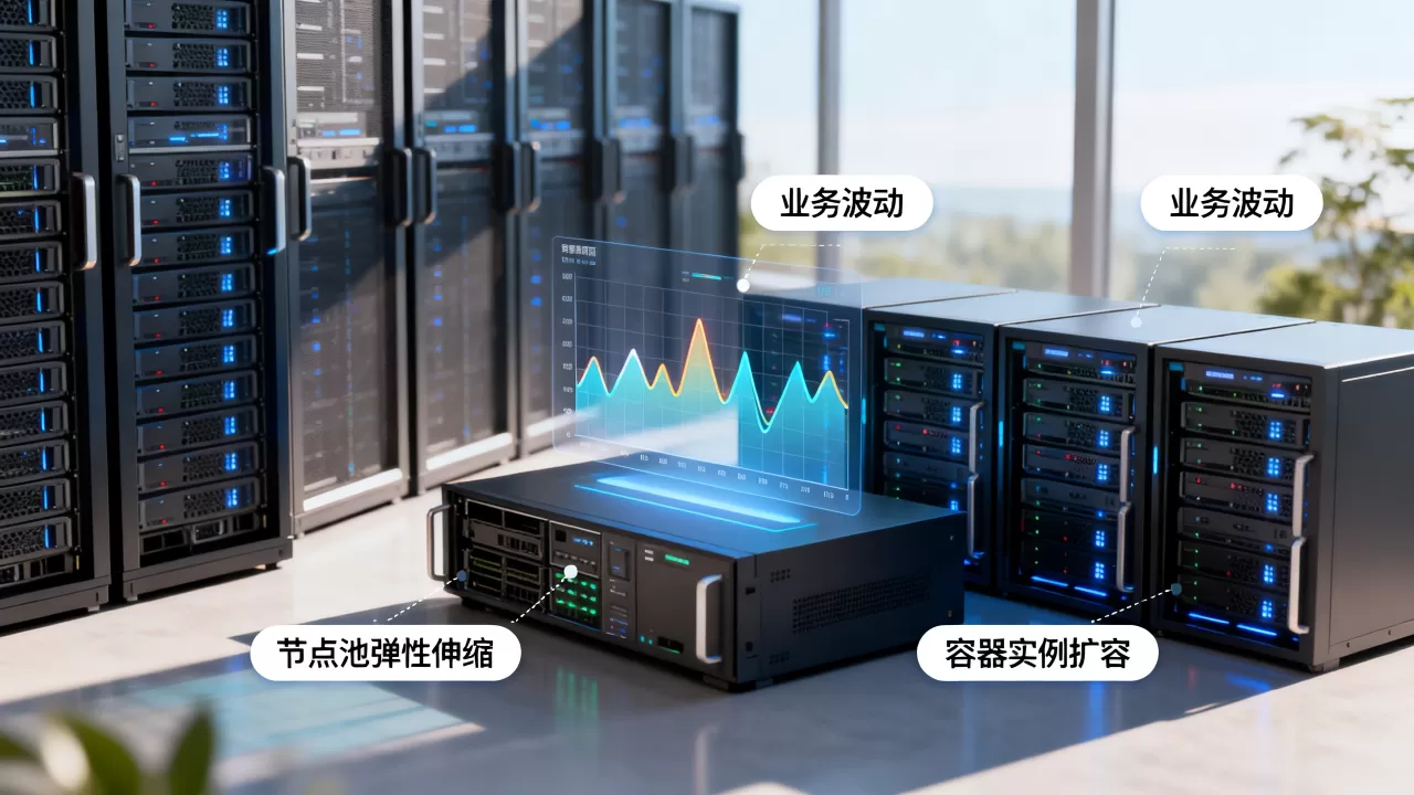 节点池弹性伸缩如何匹配业务波动，云上容器实例扩容慢怎么办