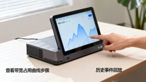 如何查看索引器回放历史事件时的带宽占用曲线？带宽占用曲线怎么看
