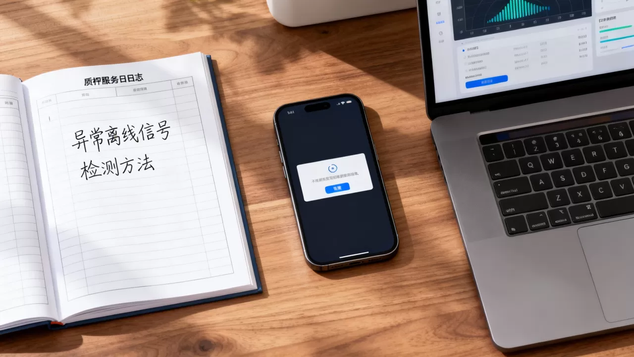 质押服务日志中如何识别异常离线信号，异常离线检测方法