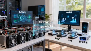 PoW与PoS共识对网络带宽需求有何本质区别？区块链共识机制带宽占用对比