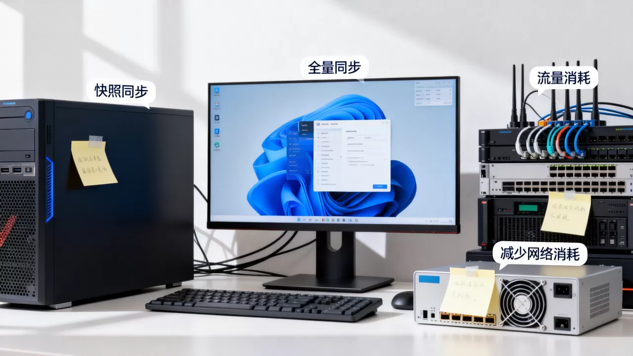 快照同步与全量同步哪个更耗流量？，怎么减少网络消耗？
