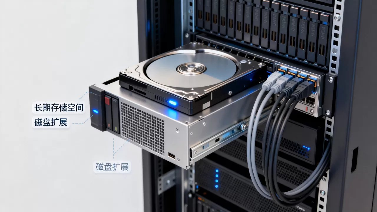 运行归档全节点需要预留多少长期存储空间，磁盘容量不足如何扩展？