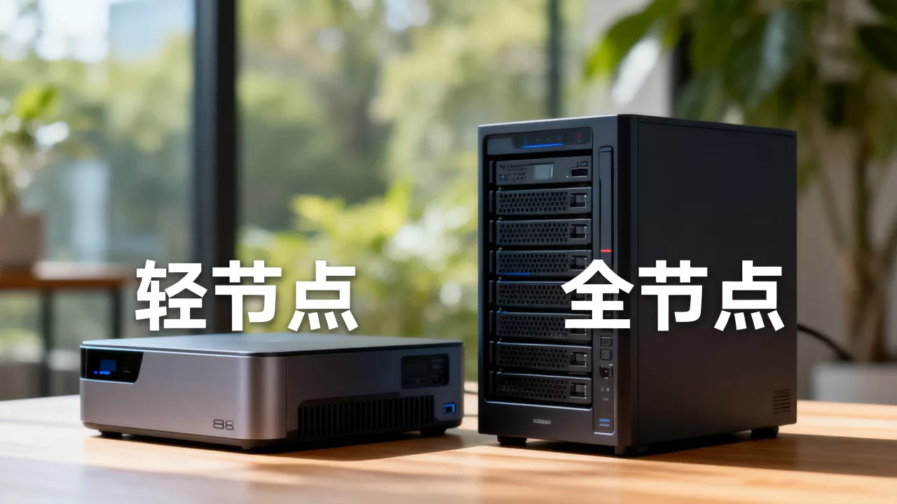 轻节点与全节点在存储成本上的差异比较