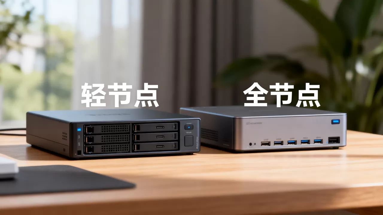 轻节点与全节点在存储成本上的差异比较