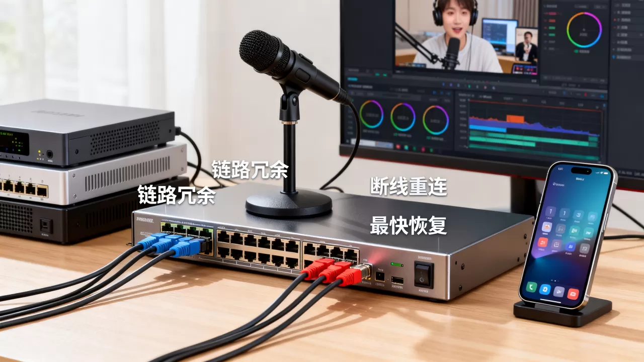 音频直播链路冗余与断线恢复设计,断线重连怎么实现最快恢复? 音频直播链路冗余与断线恢复设计,断线重连怎么实现最快恢复?